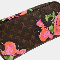 Pre Owned Louis Vuitton Monogram Rose Neverfull MM Shoulder Tote Bag