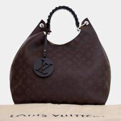 Pre Owned Louis Vuitton Brown Monogram Mahina Carmel Hobo