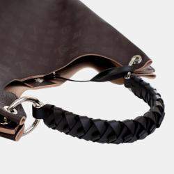 Pre Owned Louis Vuitton Brown Monogram Mahina Carmel Hobo