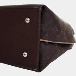Pre Owned Louis Vuitton Brown Monogram Mahina Carmel Hobo