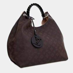 Pre Owned Louis Vuitton Brown Monogram Mahina Carmel Hobo