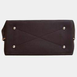 Pre Owned Louis Vuitton Brown Monogram Mahina Carmel Hobo