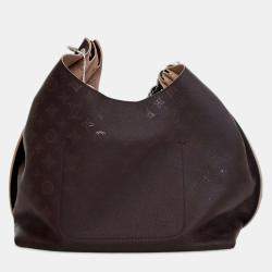 Pre Owned Louis Vuitton Brown Monogram Mahina Carmel Hobo