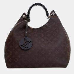 Pre Owned Louis Vuitton Brown Monogram Mahina Carmel Hobo