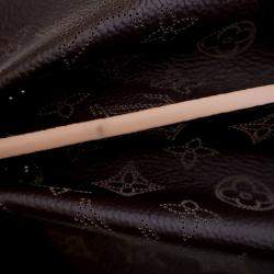 Pre Owned Louis Vuitton Brown Monogram Mahina Carmel Hobo