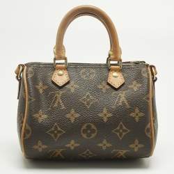 Pre Owned Louis Vuitton Monogram Canvas Nano Speedy Bag