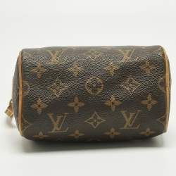 Pre Owned Louis Vuitton Monogram Canvas Nano Speedy Bag