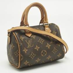 Pre Owned Louis Vuitton Monogram Canvas Nano Speedy Bag