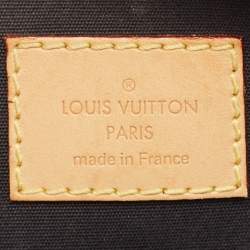 Pre Owned Louis Vuitton Black Monogram Vernis Stickers Alma BB Bag