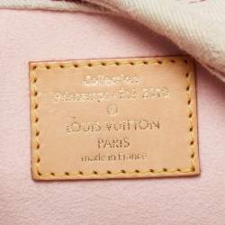 Pre Owned Louis Vuitton Pink Washed Denim Monogram Limited Edition Sunshine Bag