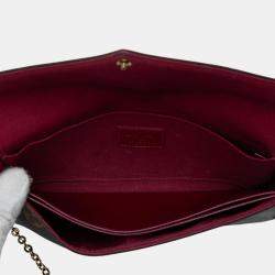 Pre Owned Louis Vuitton Brown Monogram Pochette Felicie