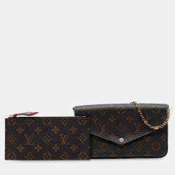 Pre Owned Louis Vuitton Brown Monogram Pochette Felicie