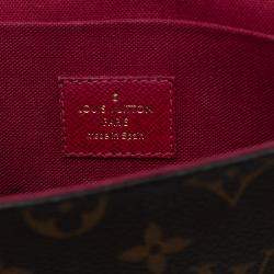 Pre Owned Louis Vuitton Brown Monogram Pochette Felicie