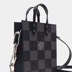 Pre Owned Louis Vuitton Sac Plat XS Damier Canvas Tote Bag