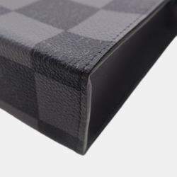 Pre Owned Louis Vuitton Sac Plat XS Damier Canvas Tote Bag