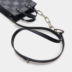 Pre Owned Louis Vuitton Sac Plat XS Damier Canvas Tote Bag