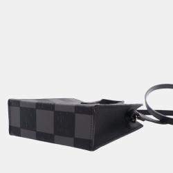 Pre Owned Louis Vuitton Sac Plat XS Damier Canvas Tote Bag