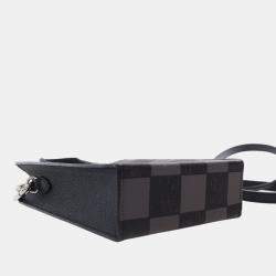 Pre Owned Louis Vuitton Sac Plat XS Damier Canvas Tote Bag