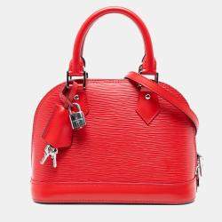Pre Owned Louis Vuitton Red Epi Alma BB