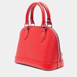 Pre Owned Louis Vuitton Red Epi Alma BB