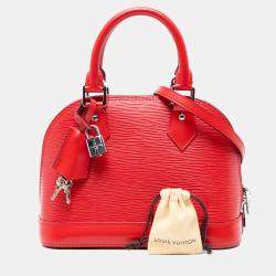 Pre Owned Louis Vuitton Red Epi Alma BB