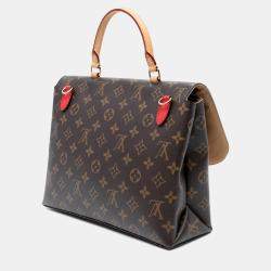 Pre Owned Louis Vuitton Brown Red Monogram Marignan