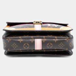Pre Owned Louis Vuitton Brown Monogram Summer Trunk Pochette Metis