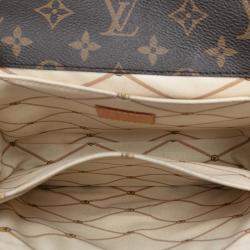 Pre Owned Louis Vuitton Brown Monogram Summer Trunk Pochette Metis
