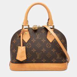 Pre Owned Louis Vuitton Brown Monogram Alma BB