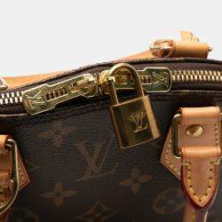 Pre Owned Louis Vuitton Brown Monogram Alma BB