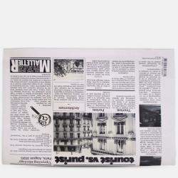 Pre Owned Louis Vuitton White Leather Everyday LV Newspaper Pouch