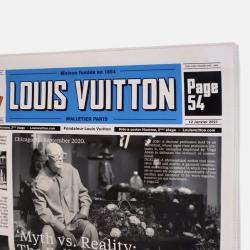Pre Owned Louis Vuitton White Leather Everyday LV Newspaper Pouch