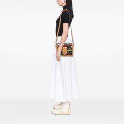 Pre Owned Louis Vuitton Brown Yayoi Kusama Monogram Painted Dots Dauphine MM