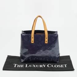 Pre Owned Louis Vuitton Indigo Monogram Vernis Reade PM Bag