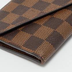 Pre Owned Louis Vuitton Red Monogram Canvas  Josephine Wallet