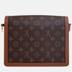 Pre Owned Louis Vuitton Brown Monogram Reverse Dauphine MM
