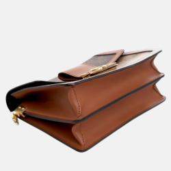 Pre Owned Louis Vuitton Brown Monogram Reverse Dauphine MM