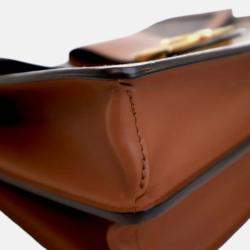 Pre Owned Louis Vuitton Brown Monogram Reverse Dauphine MM