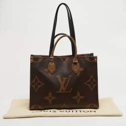 Pre Owned Louis Vuitton Monogram Giant Reverse Canvas Onthego MM Bag