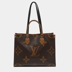 Pre Owned Louis Vuitton Monogram Giant Reverse Canvas Onthego MM Bag
