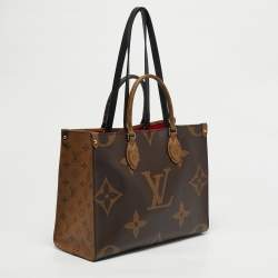 Pre Owned Louis Vuitton Monogram Giant Reverse Canvas Onthego MM Bag