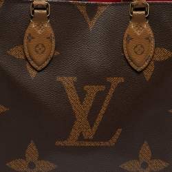 Pre Owned Louis Vuitton Monogram Giant Reverse Canvas Onthego MM Bag