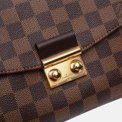 Pre Owned Louis Vuitton Brown Damier Ebene Croisette