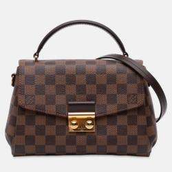 Pre Owned Louis Vuitton Brown Damier Ebene Croisette