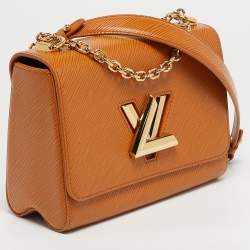 Pre Owned Louis Vuitton Gold Miel Epi Leather Twist MM Bag