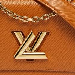 Pre Owned Louis Vuitton Gold Miel Epi Leather Twist MM Bag