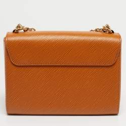 Pre Owned Louis Vuitton Gold Miel Epi Leather Twist MM Bag