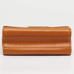 Pre Owned Louis Vuitton Gold Miel Epi Leather Twist MM Bag