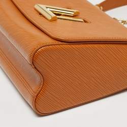 Pre Owned Louis Vuitton Gold Miel Epi Leather Twist MM Bag