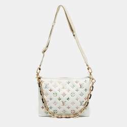 Pre Owned Louis Vuitton Monogram Garden Embossed Leather Coussin PM Bag